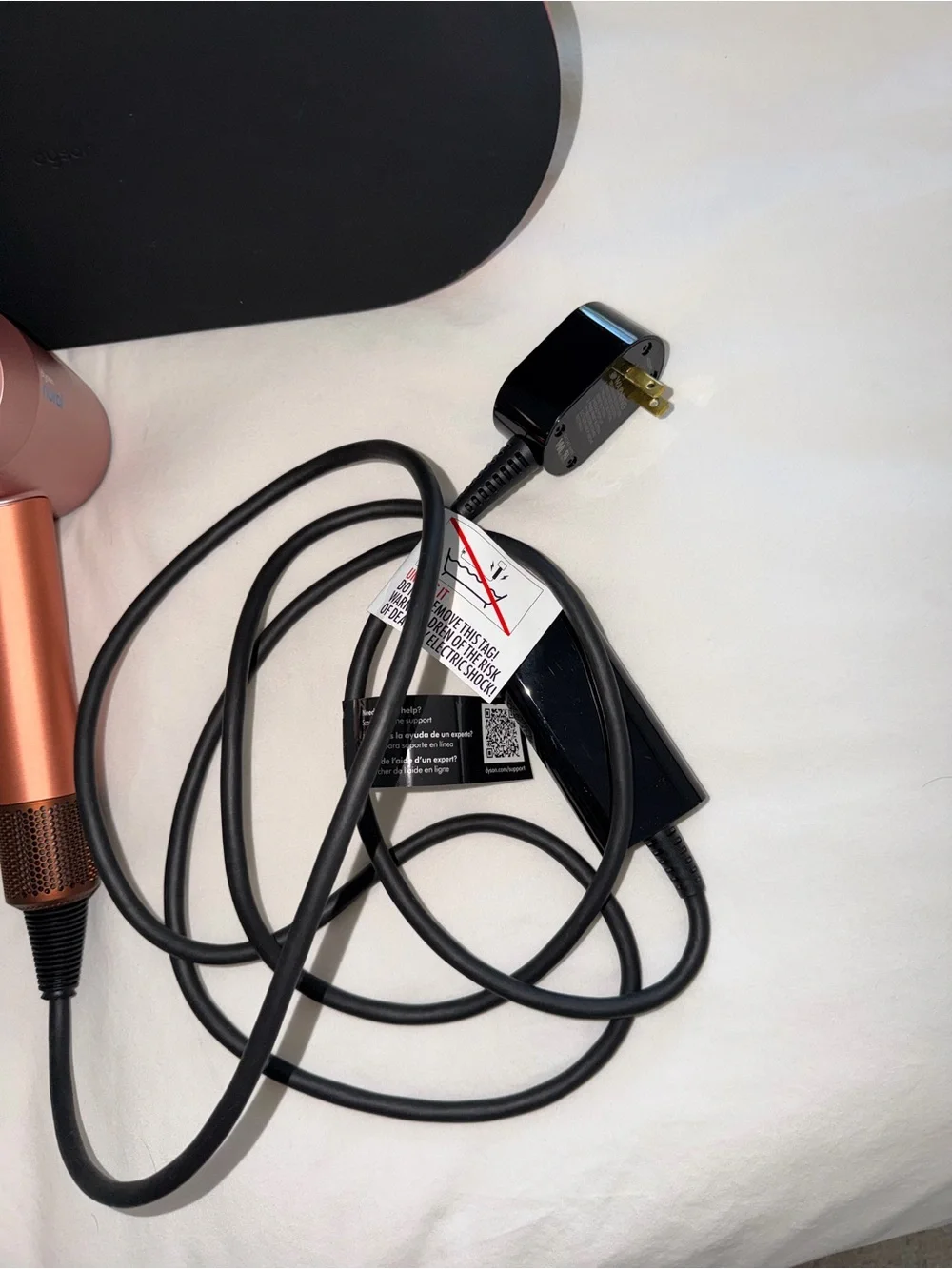 Dyson Supersonic Nural Hair Dryer Ceramic Pink/Rose Gold + Case & Attachments